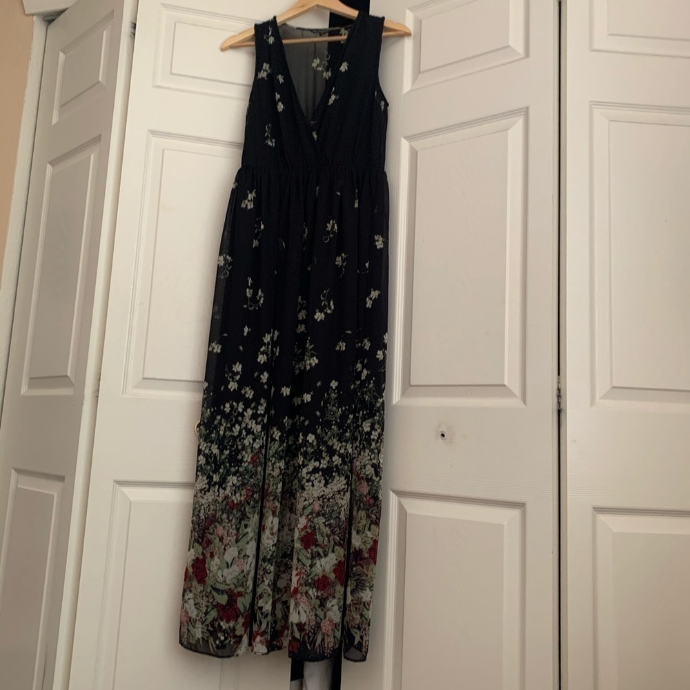 Miss selfridge floral maxi dress